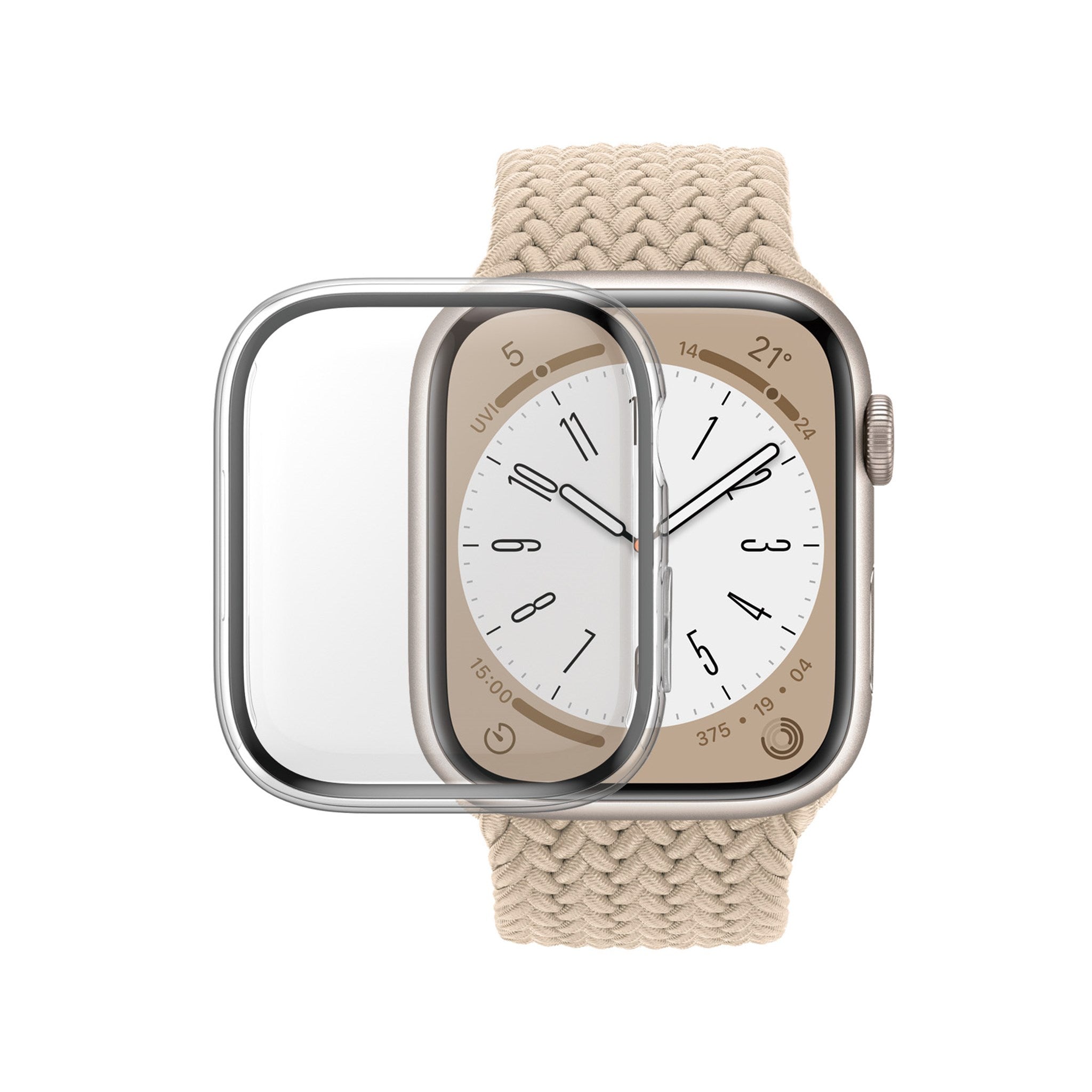 PanzerGlass® Screen Protection Full Body Apple Watch Series 9 | 8 | 7 | 45mm | Transparent